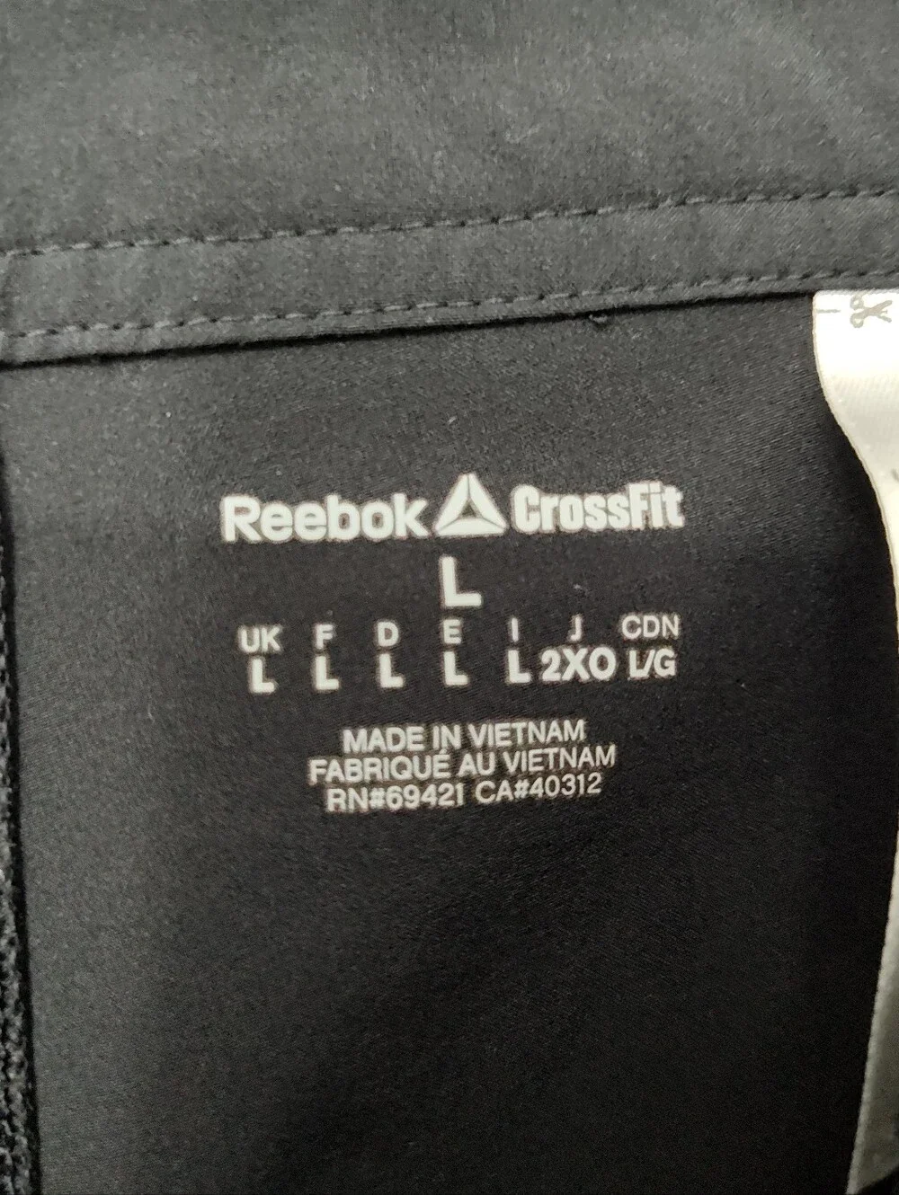 Reebok Men's Black CrossFit Hybrids with Gray Panels Size Large